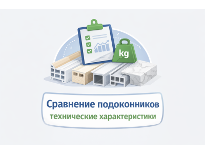 Сравнение подоконников