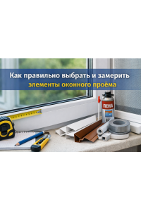 Как правильно выбрать и замерить элементы оконного проёма