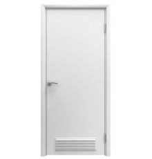 Aquadoor дверь гладкая RAL7035 пластиковая с вентиляционной решеткой