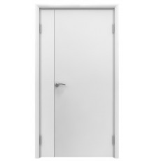 Aquadoor дверь двустворчатая гладкая белая пластиковая