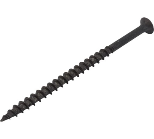 Шуруп 4,2x90 мм с редким шагом, потайная головка PH, черного цвета (50 штук)