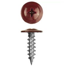 Саморез пресс шайба остр. 4,2*16 (8017) коричн. ( 100 шт. )