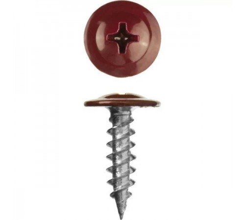 Надежные саморезы с пресс-шайбой для крепления - 4,2*16 (8017), коричневые, упаковка 100 штук