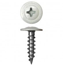 Саморез пресс шайба остр. 4,2*16 (9016) бел. (100 шт.)