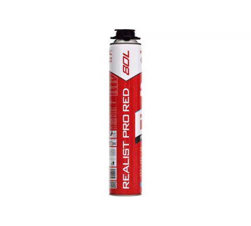 "REALIST PRO Red 80 л: лучшая зимняя пена монтажная"
