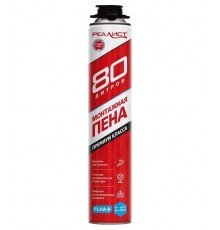 Пена монтажная REALIST PRO Red 80 л, зимняя