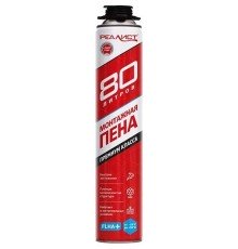 Пена монтажная REALIST PRO Red 80 л, зимняя