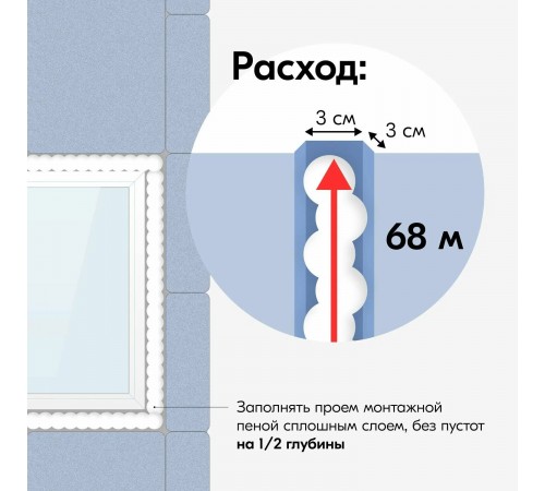 Профессиональная зимняя пена монтажная PROFF PURE CLOUD 'БЕЛОЕ ОБЛАКО'