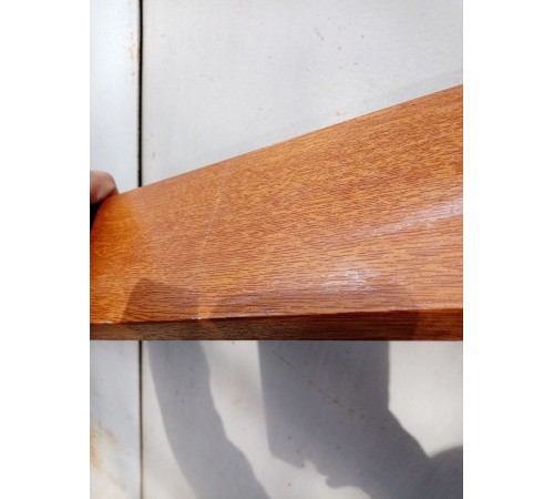 "Кашированный (золотой дуб) уголок 100х25 с большой полкой (90°) для стильной отделки" 3000мм