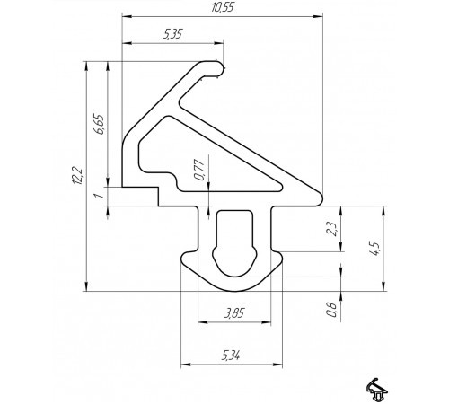 Уплотнитель для ремонта окон KBE 228 ремонтный