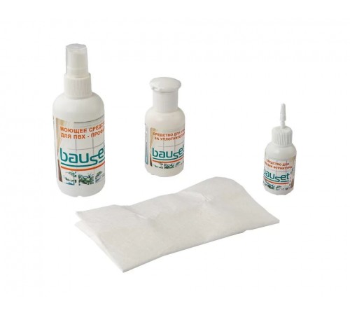 Набор BAUSET по уходу за окнами ПВХ в блистере (100+50+18) мл