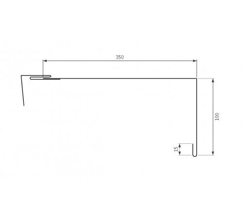 Наружный металлический откос 350мм покрашен по RAL для защиты вашего дома
