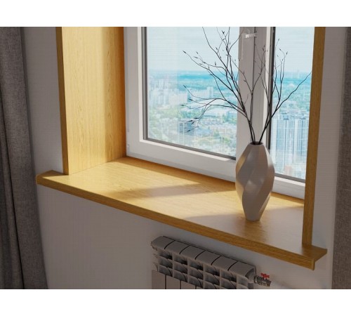 Комплект пластиковых откосов Crystallit 350*1500*1500 мм. цвет дуб натуральный матовый