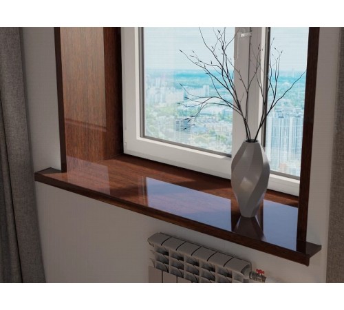 Комплект пластиковых откосов Crystallit 350*2000*3000 мм. Махагон глянец - идеальное решение для вашего интерьера