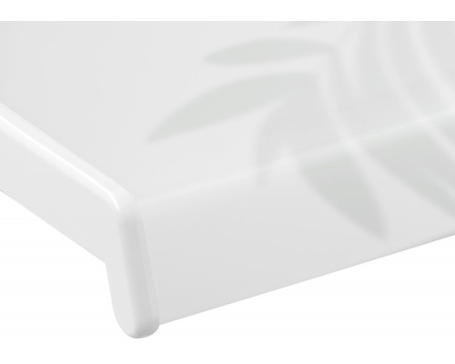 Подоконник Crystallit 350 мм: элегантный белый сатин матовый.