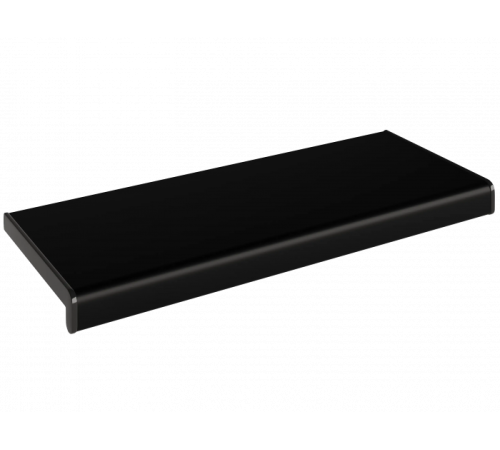 Подоконник Crystallit 100*2500 мм, Черный бархат clean touch