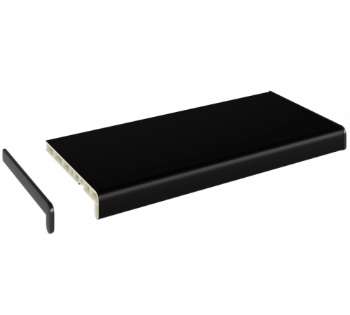 Подоконник Crystallit 100*2500 мм, Черный бархат clean touch