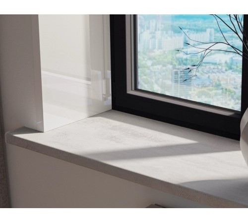 Подоконник Crystallit 200*2500 мм, Антик серый (бетон)