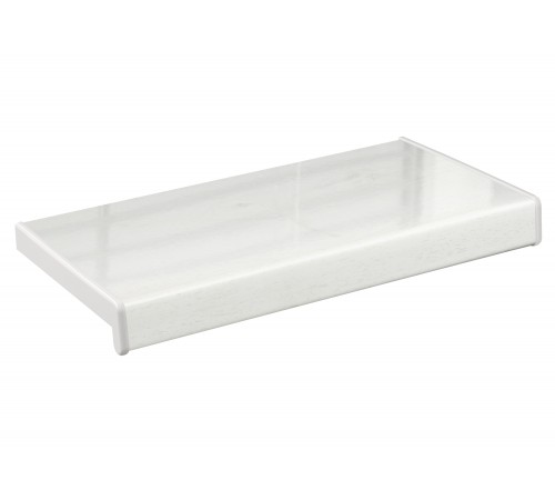 Подоконник Crystallit 700 мм, белый дуб глянцевый. (2 кап.)