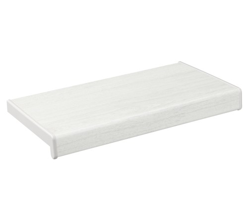 Подоконник Crystallit 600 мм, белый дуб фактура под дерево.