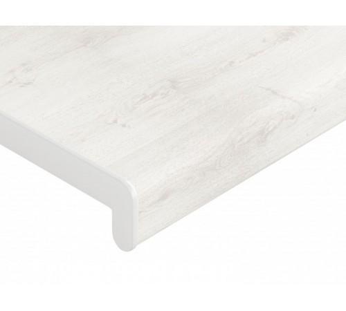 Подоконник Crystallit 700 мм, белый дуб фактура под дерево. (2 кап.)