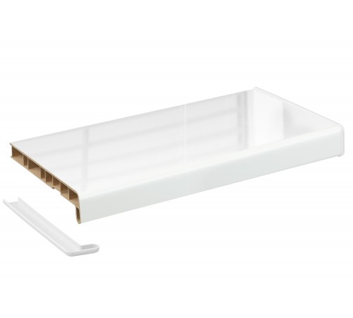 Подоконник Crystallit 300*3000 мм, белый глянцевый.