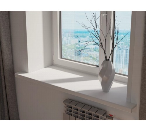 Подоконник Crystallit 300*3000 мм, белый матовый.