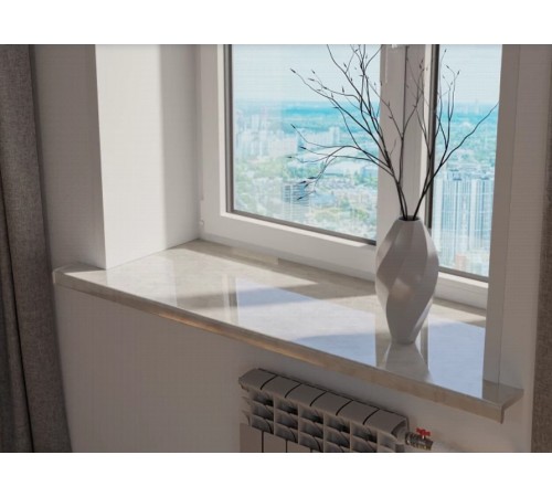 Подоконник Crystallit 700 мм, бристол глянцевый.