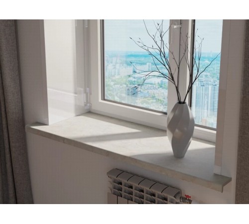 Подоконник Crystallit 300 мм, бристол матовый.