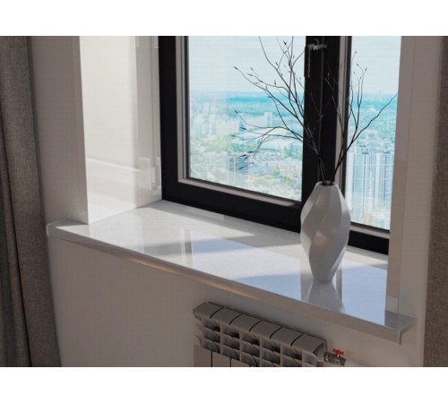 Подоконник Crystallit 150*1000 мм, мрамор глянцевый.