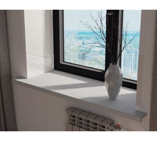 Подоконник Crystallit 200 мм, мрамор матовый.