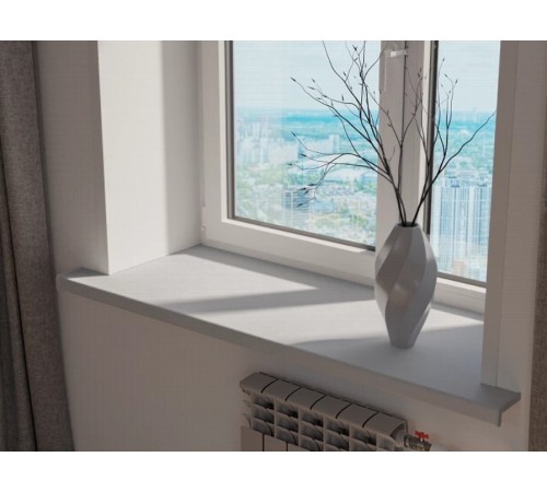 Подоконник Crystallit 100*1750 мм, мрамор матовый.