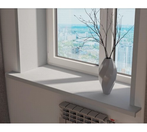 Подоконник Crystallit 200 мм, мрамор матовый.