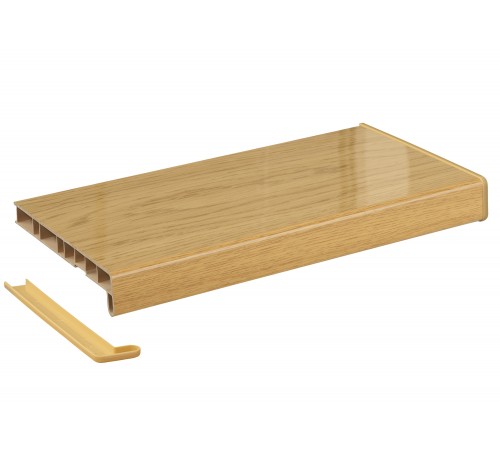 Подоконник Crystallit 100*1000 мм, дуб натуральный глянцевый.