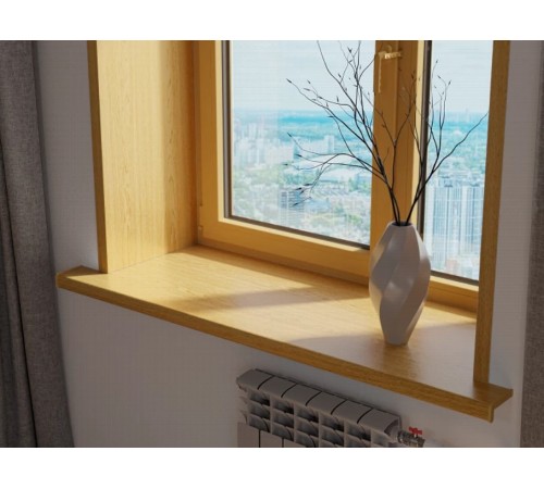 Подоконник Crystallit 100*2000 мм, дуб натуральный матовый.