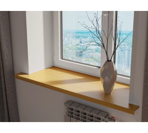 Подоконник Crystallit 100*2000 мм, дуб натуральный матовый.