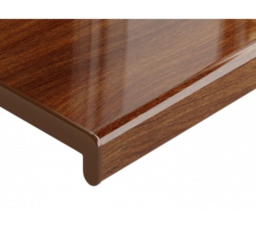 Подоконник Crystallit 250 мм, орех глянцевый.