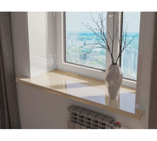 Подоконник Crystallit 600 мм, палермо глянцевый.