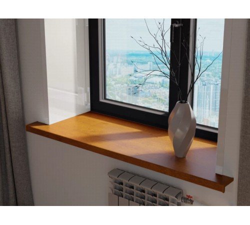 Подоконник Crystallit 100*2500 мм, дуб золотой матовый.