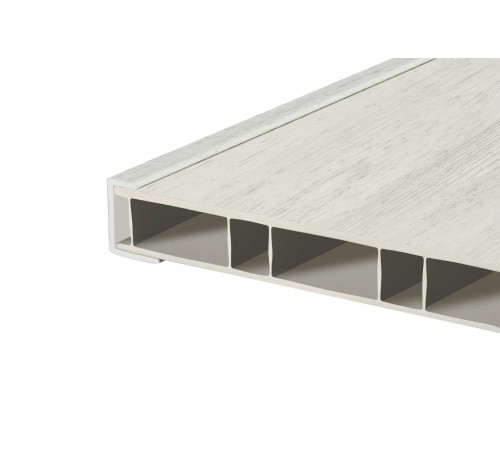 Стартовый профиль для подоконника Crystallit в цвете белый дуб