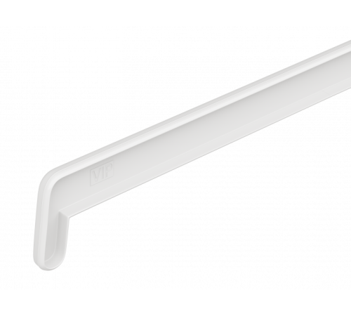 Накладка торцевая Витраж для подоконника В-40 700мм, белая.