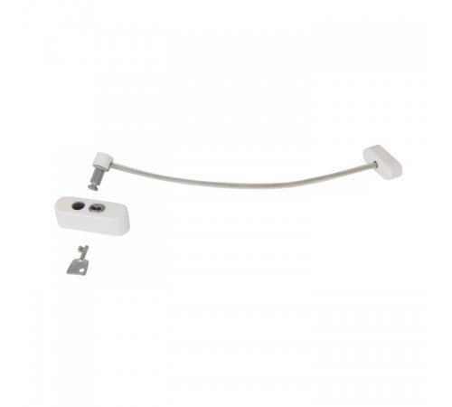 Блокиратор поворота Penkid с тросиком и ключом белый.