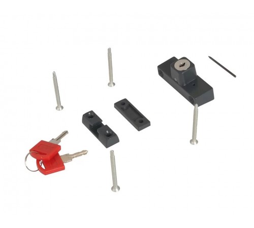 Блокиратор поворота "Цитрин" с цилиндром и ключом антрацит матовый RAL 7016