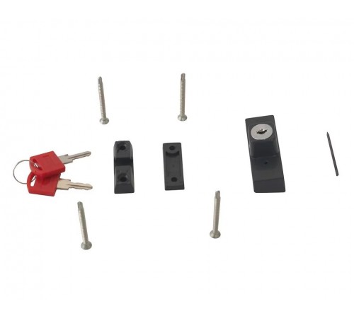 Блокиратор поворота "Цитрин" с цилиндром и ключом антрацит матовый RAL 7016