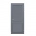 Дверь 750*2100 алюминиевая одностворчатая с заполнением сэндвич 24 мм. + оцинкованный лист, окрашенный в полимер по RALL, с нажимным гарнитуром.