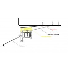 Верхний отлив балкона 130 мм