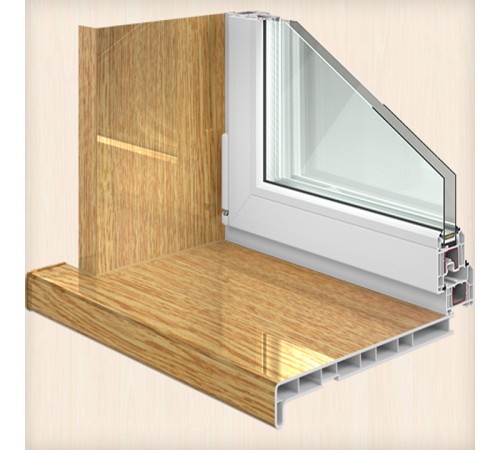 Панель откоса Crystallit Натуральный Дуб Глянец 700*2000 мм.