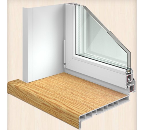 Панель откоса Crystallit Натуральный Дуб Мат 350*1500 мм.