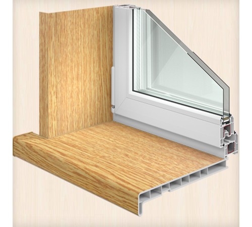 Панель откоса Crystallit Натуральный Дуб Мат 350*1500 мм.