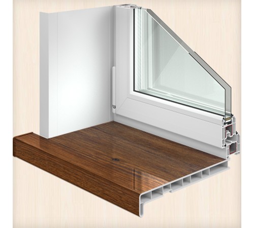 Панель откоса Crystallit Орех Глянец 700*2000 мм.